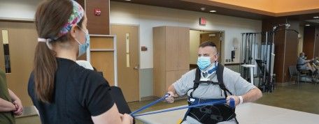 First-responder injured in fire regains his independence at Madonna