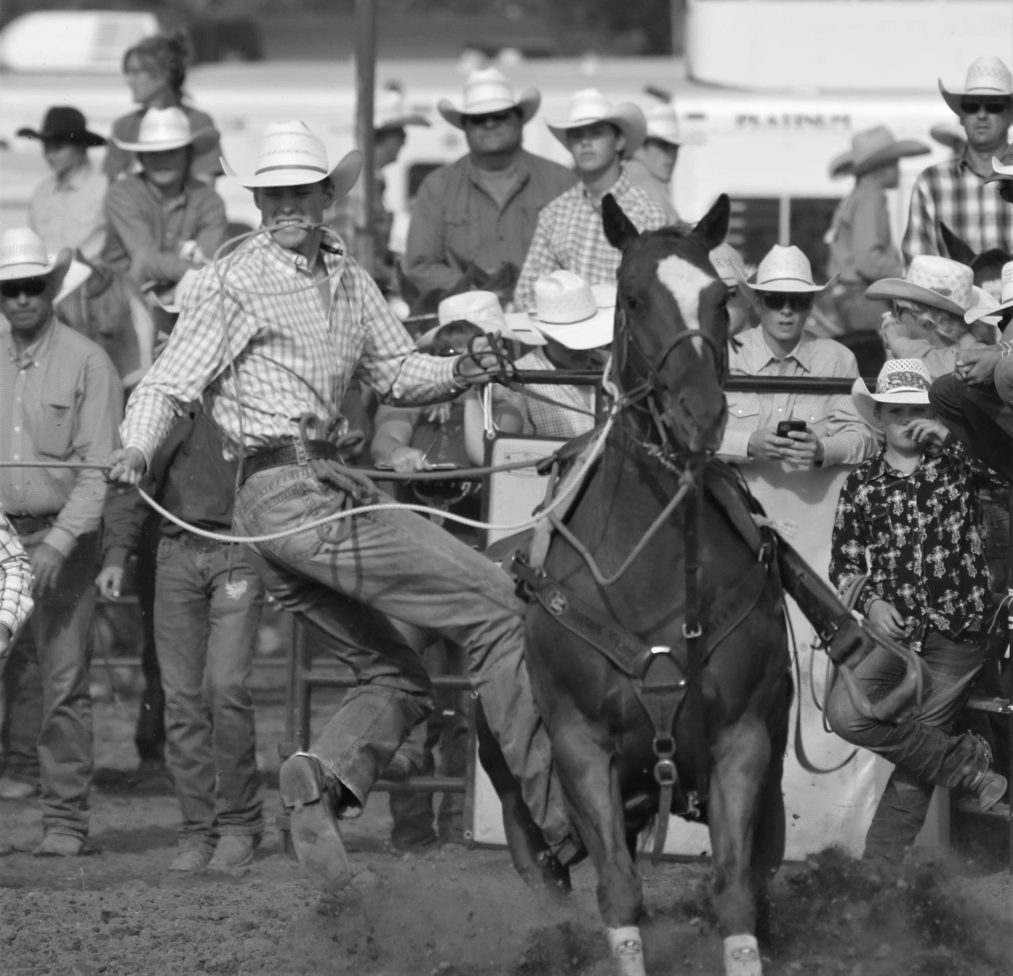 Pictured here before his accident, Reece competed in rodeo while also studying at South Dakota State. Photo Courtesy: Joel Bergeson